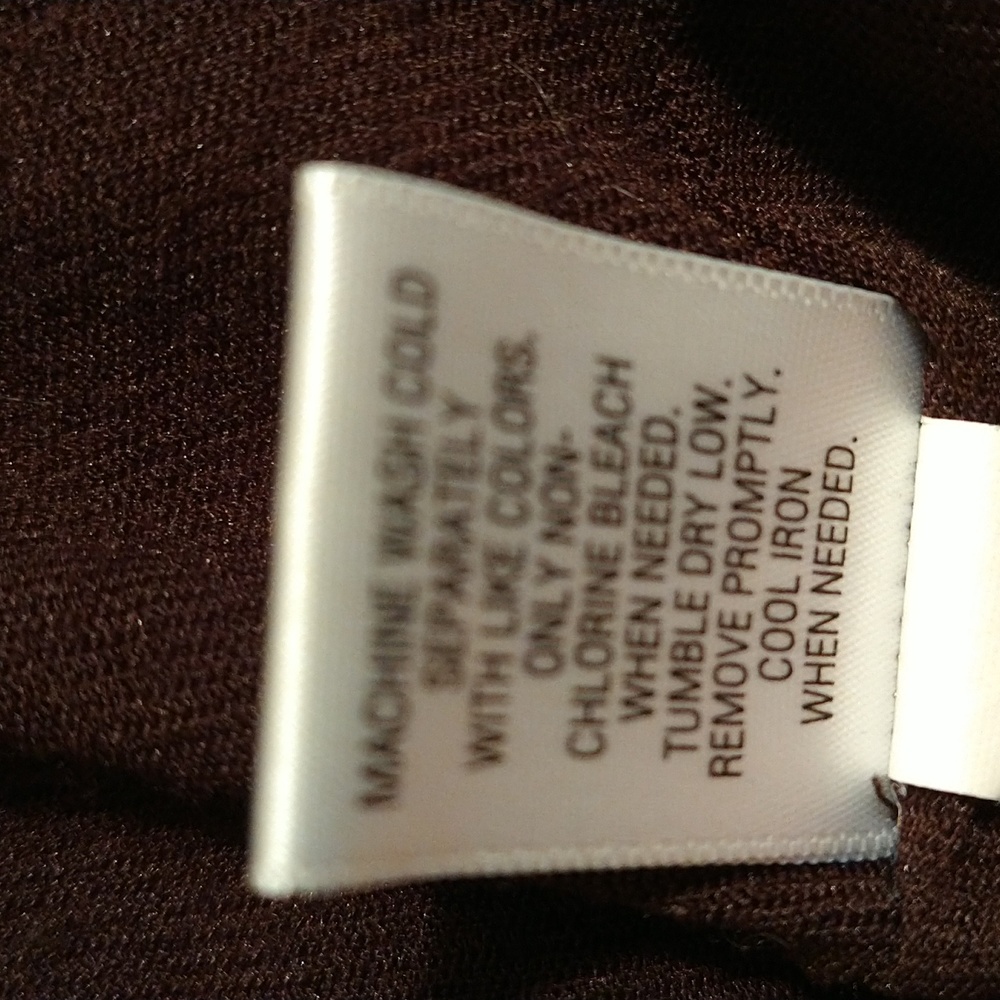 Apt 9 stretch brown and orange stretch dress Sz S - Picture 9 of 9